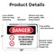 Signmission LP Gas Storage No Smoking Open Flames 50 Ft Danger Sign, Aluminum, 10in W x 7in L, 2PK OS-2PACK-DS-A-710-L-1444 - alternate 4